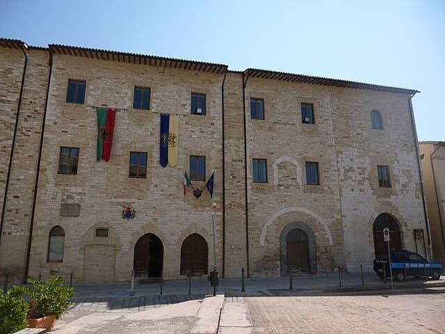 Lo splendido Municipio di Nocera Umbra.