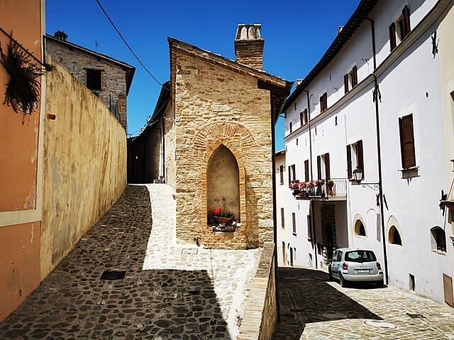 Una spettacolare veduta di Nocera Umbra.