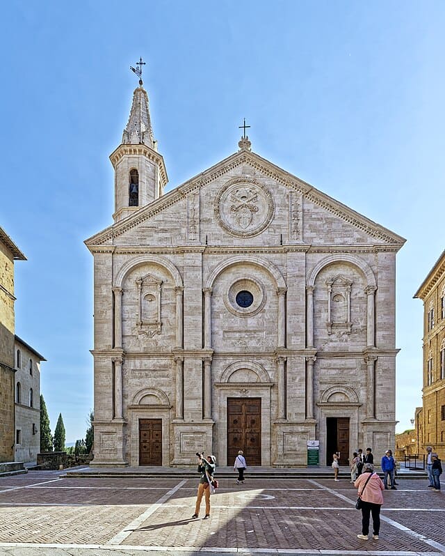 L'incantevole Cattedrale di Pienza.
