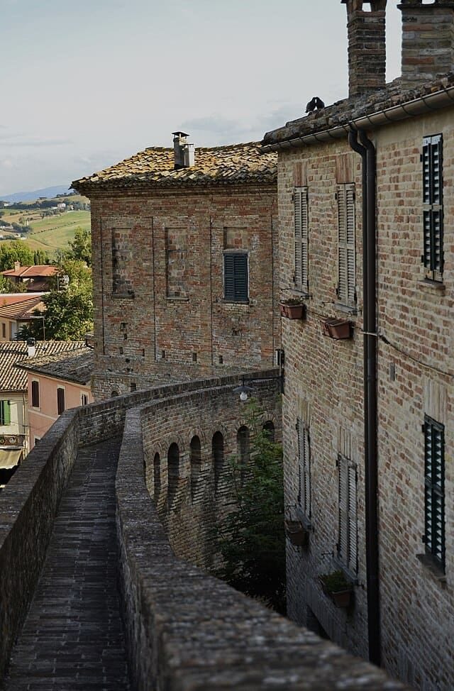 Parte dell'antica Fortezza di Corinaldo.