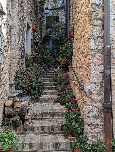 Vicolo pittoresco di Spello.