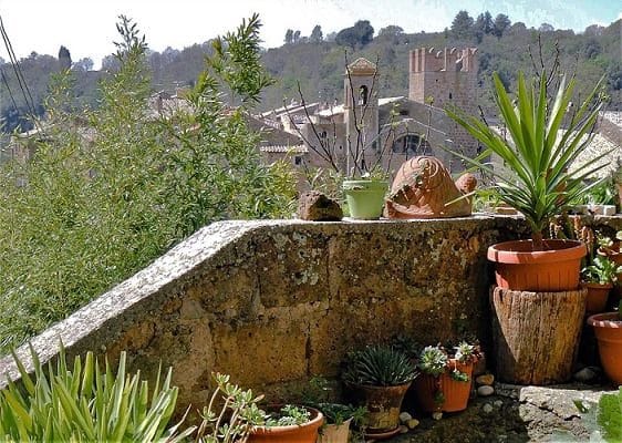 Splendida vista del borgo laziale di Calcata.
