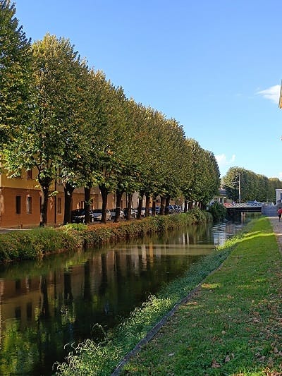 Una splendida veduta del canale di Soncino.