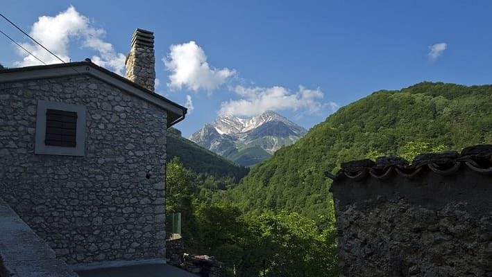 Una bellissima veduta di Pietracamela.
